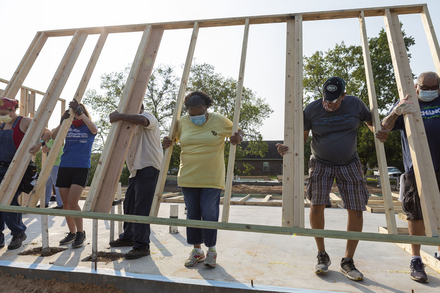 B/CS Habitat wall raising